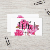 Hallo, Pink Rose Floral