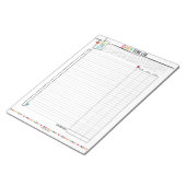 Hallo-Planner: Seiten zur täglichen Zeitmessung Notizblock (angewinkelt)