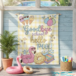 Hallo Poolparty Gelb Caro Wandteppich