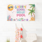 Hallo Poolparty-Streifen Banner (Insitu)