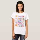 Hallo Poolparty-Streifen T-Shirt (Vorne ganz)