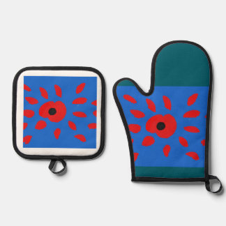 Hallo Poppy Ofenhandschuh & Topflappen-Set