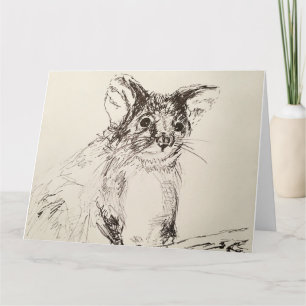 Hallo Possum! Grußkarte Karte