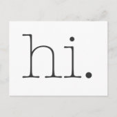 Hallo. Postkarte (Vorderseite)