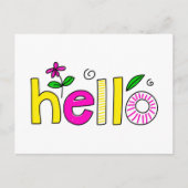 hallo postkarte (Vorderseite)