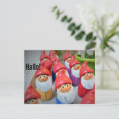 Hallo Postkarte (Stehend Vorderseite)