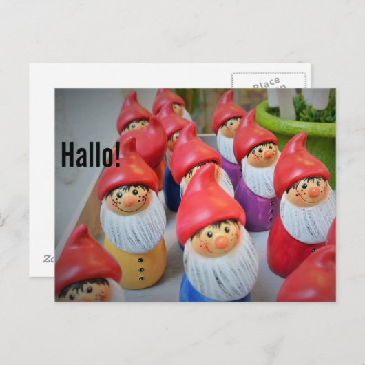 Hallo Postkarte (Vorne/Hinten)