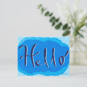 Hallo Postkarte (Stehend Vorderseite)