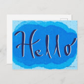 Hallo Postkarte (Vorne/Hinten)