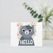 Hallo Postkarte (Stehend Vorderseite)