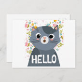 Hallo Postkarte (Vorne/Hinten)