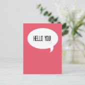 Hallo! Postkarte (Stehend Vorderseite)