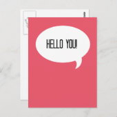 Hallo! Postkarte (Vorne/Hinten)