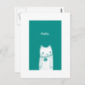 Hallo . Postkarte (Vorne/Hinten)