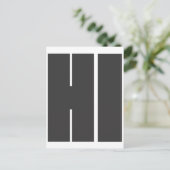 Hallo Postkarte (Stehend Vorderseite)
