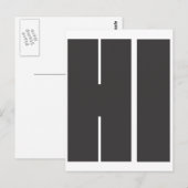 Hallo Postkarte (Vorne/Hinten)