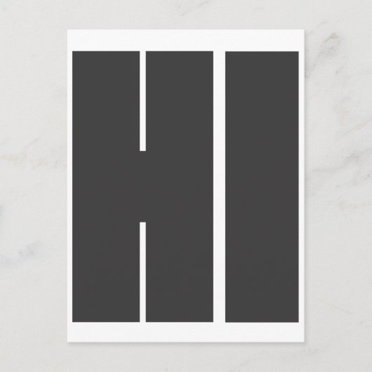 Hallo Postkarte (Vorderseite)