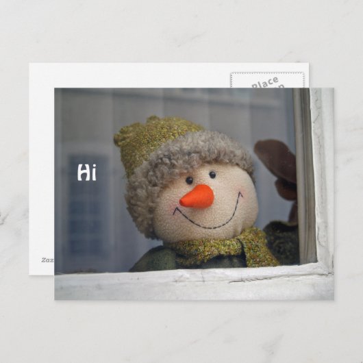 "Hallo!" Postkarte (Vorne/Hinten)