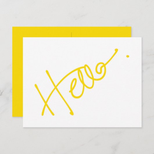 Hallo Postkarte (Vorne/Hinten)