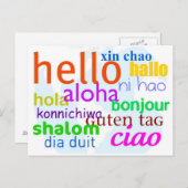 Hallo Postkarte (Vorne/Hinten)