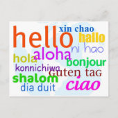 Hallo Postkarte (Vorderseite)