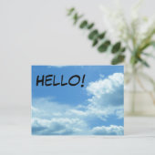 Hallo ! Postkarte (Stehend Vorderseite)