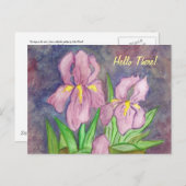 Hallo! Postkarte (Vorne/Hinten)