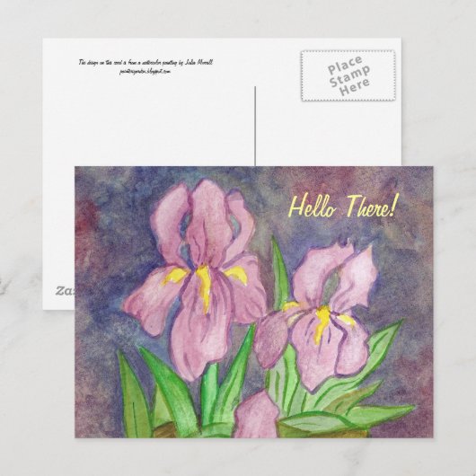 Hallo! Postkarte (Vorne/Hinten)