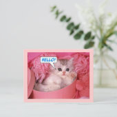 Hallo Postkarte (Stehend Vorderseite)