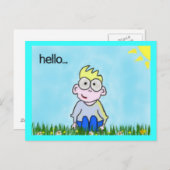 Hallo Postkarte (Vorne/Hinten)