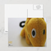 Hallo! Postkarte (Vorne/Hinten)