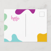 Hallo-Postkarte Postkarte (Rückseite)