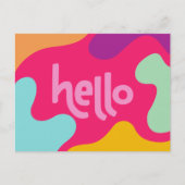 Hallo-Postkarte Postkarte (Vorderseite)