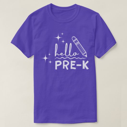 Hallo Pre K Grad 8 T-Shirt (Design vorne)
