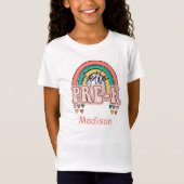 Hallo Pre-K Regenbogen Start Pre K Back to School T-Shirt (Vorderseite)