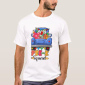 Hallo Pre K Squad Niedlich Truck zurück zur Schule T-Shirt (Vorderseite)