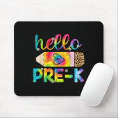 Hallo Pre-k Stift Gefärbte Krawatte zurück zur Sch Mousepad (Mit Mouse)