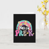 Hallo Pre-K Zurück zu Schullehrern Kinder ersten T Karte (Gelbe Blume)