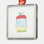 Hallo Pre School Ornament Aus Metall (Links)