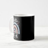 Hallo PreK Fun Boho Rainbow Back To School Kaffeetasse (Vorderseite Links)