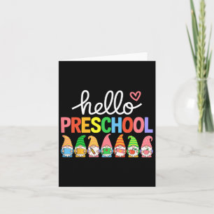 Hallo Preschool Gnomes 100. Tag der Schule Kinder Karte