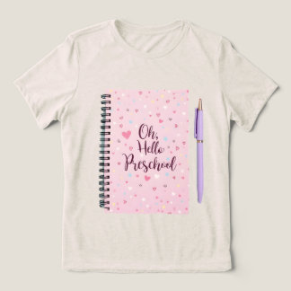 Hallo Preschool Women's Back to School Shirt