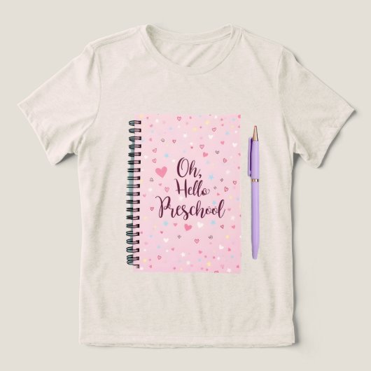 Hallo Preschool Women's Back to School Shirt (Design Vorderseite)