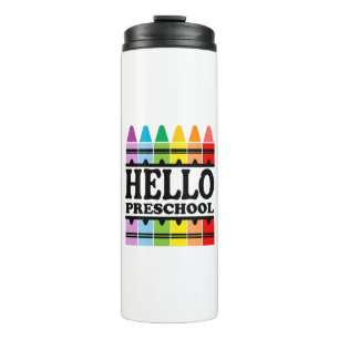 Hallo Preschool Zurück zur Schule Thermosbecher