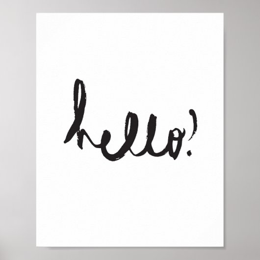 Hallo Print Poster (Vorne)