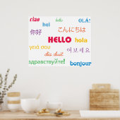 Hallo Print Poster (Küche)