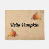 Hallo Pumpkin Fall Fußmatte (Vorderseite)