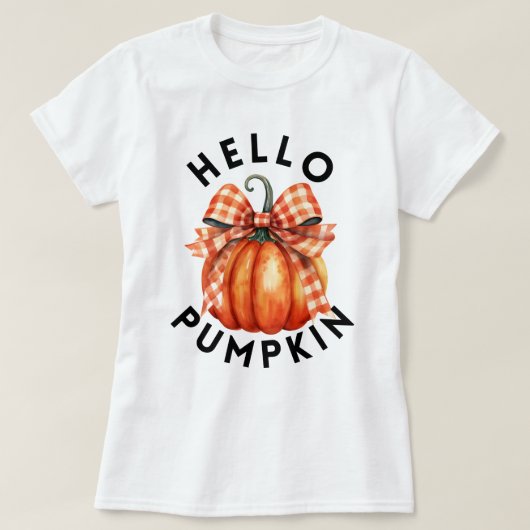 Hallo Pumpkin | Fall Harvest Joy T-Shirt (Design vorne)