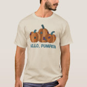 Hallo, Pumpkin Fall Herbst Grafik T-Shirt (Vorderseite)