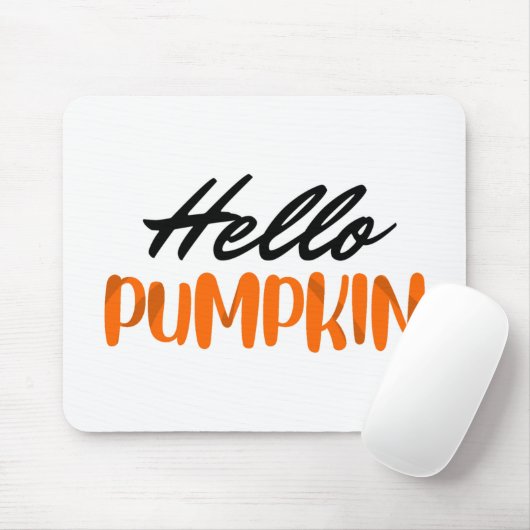 Hallo Pumpkin Fall Herbst Herbst Mousepad (Mit Mouse)
